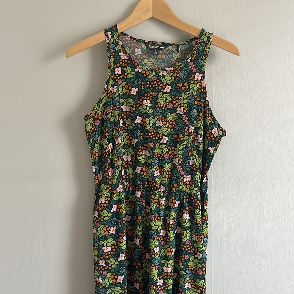 Toad&Co Crusher Maxi Dress Botanical Print